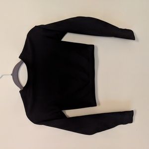 MyProtein Black Cropped Seamless Top